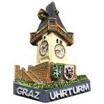 SGY098 Grazer Uhrturm Silhouette 1,45 Magnet